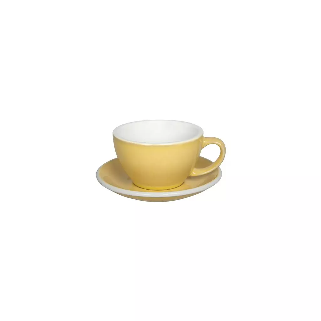 Loveramics Egg - Cafe Latte 300 ml Cup and Saucer - Butter Cup