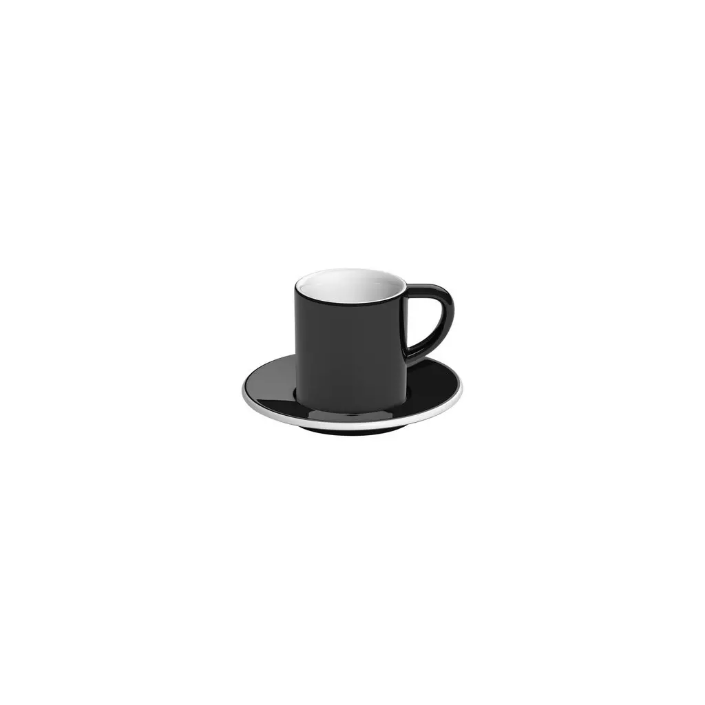 Loveramics Bond - 80 ml Espresso cup and saucer - Black