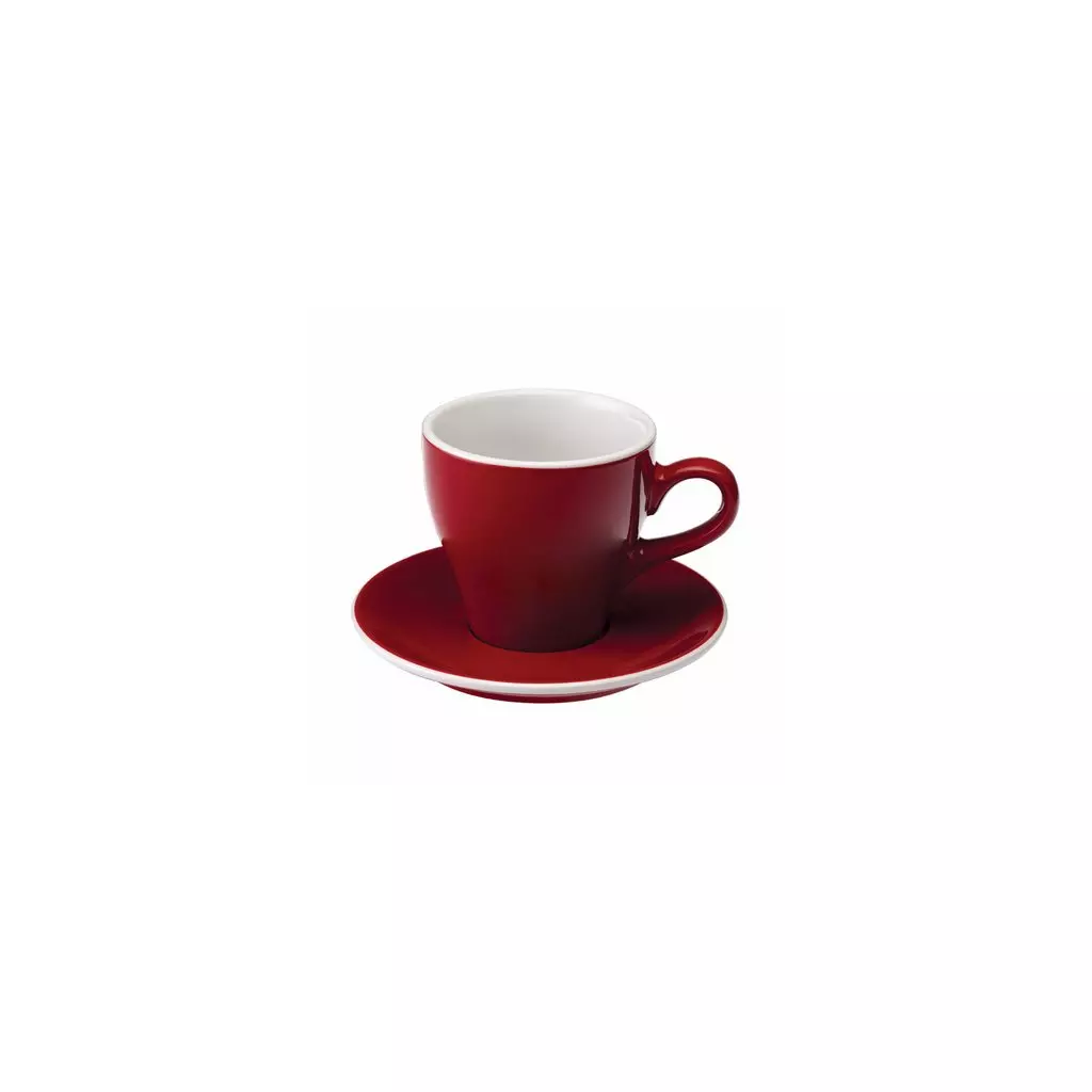 Loveramics Tulip - Cup and saucer - Cafe Latte 280 ml - Red