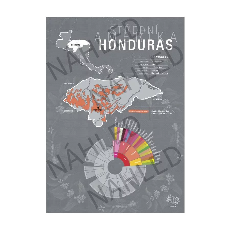 Beanie Honduras – plakát A4