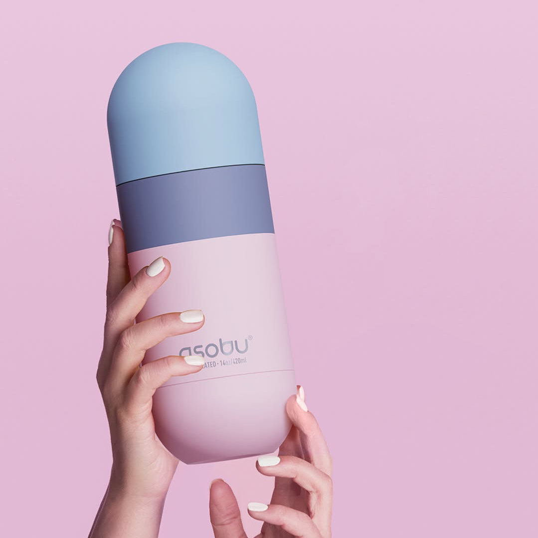 Asobu Orb – pastelově růžová termoska 420 ml