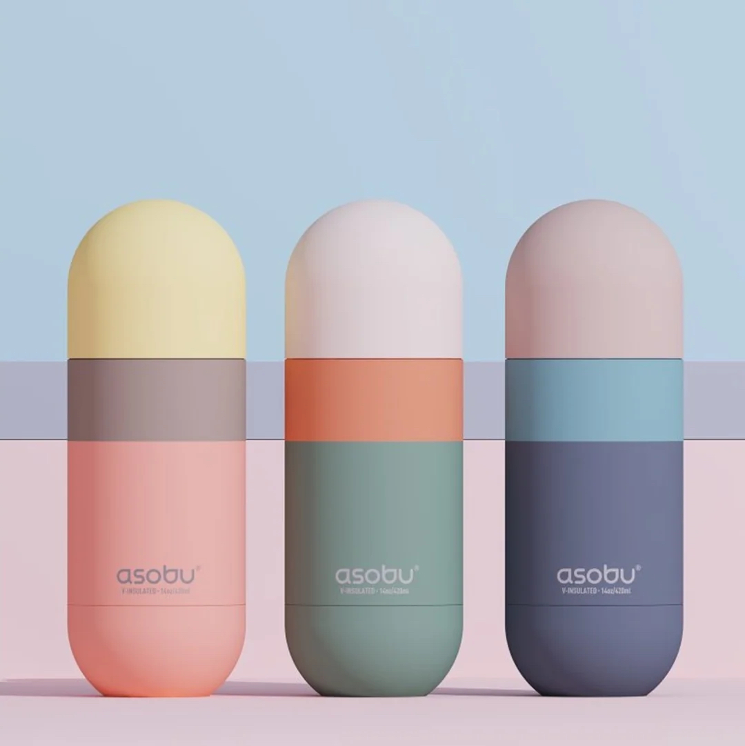 Asobu Orb – pastelově růžová termoska 420 ml