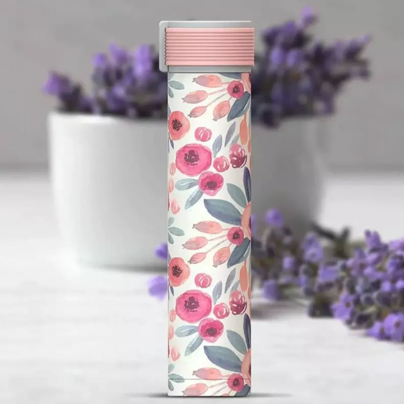 barevné termosky na kávu Asobu Skinny mini. Zdroj: Asobu Asobu Skinny Mini 230 ml floral | Lázeňská káva
