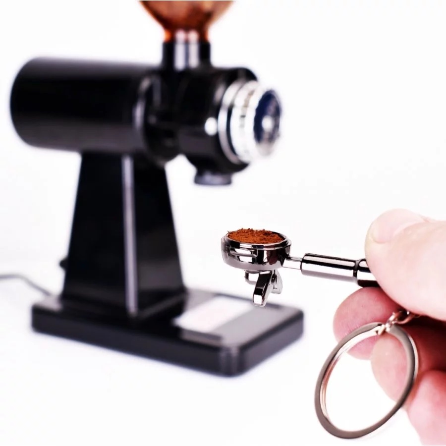 JoeFrex Portafilter – černý přívěsek na klíče | Lázeňská káva