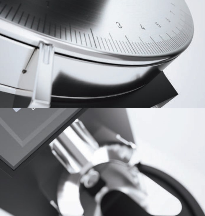 Profesionální mlýnek na espresso Mahlkönig E65S. Zdroj obrázku: Mahlkönig Profesionální mlýnek na espresso Mahlkönig E65S.