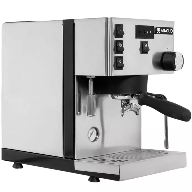 Domácí pákový kávovar Rancilio Silvia PRO X z boční strany