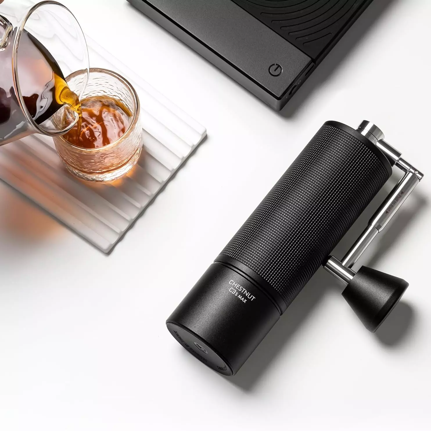 Timemore C3S MAX černý – ruční mlýnek na kávu | Lázeňská káva