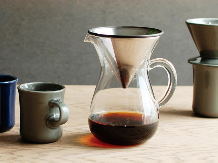 Karafa na kávu + filtr Kinto SCS-02 set 300 ml | Lázeňská káva