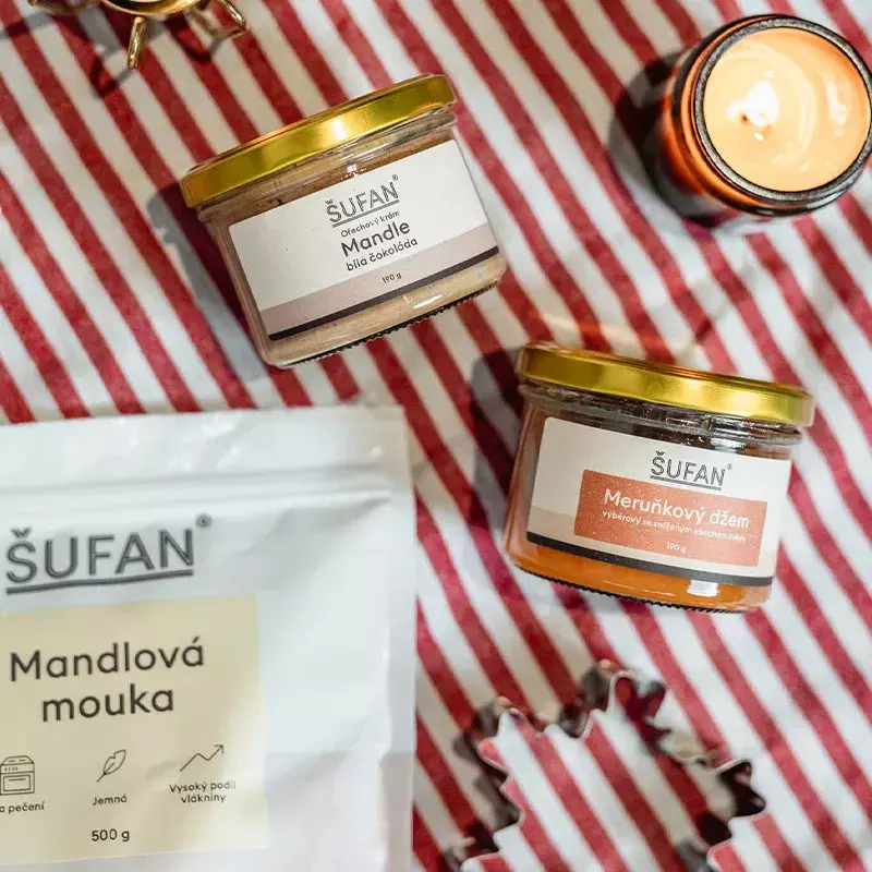 Šufan Mandle-bílá čokoláda máslo 330 g | Lázeňská káva