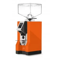 Oranžový domácí elektrický mlýnek na kávu Eureka Mignon Specialita