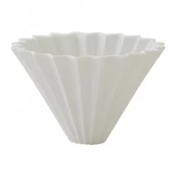 Bílý dripper pro 4 šálky kávy Origami.