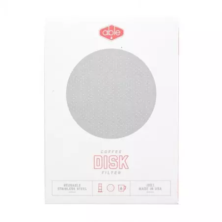 Kovový filtr Able Standard pro Aeropress vyrobený z odolné nerezové oceli, ideální pro milovníky kávy.