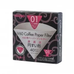 Hario V60-01 papírové filtry VCF-01-40W 40 ks