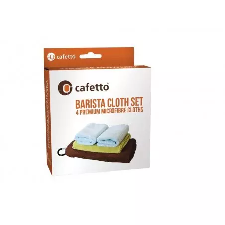 Balení baristických hadříků pro přípravu kávy.