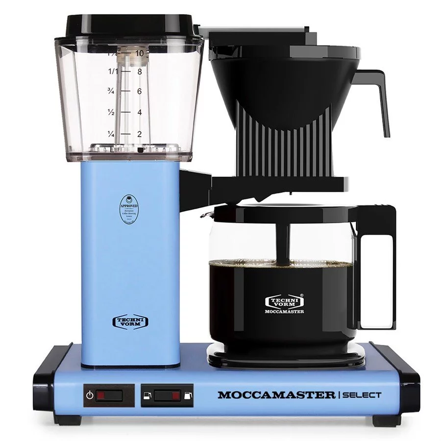 překapávač na filtrovanou kávu Moccamaster KBG Select Technivorm pastelově modrý