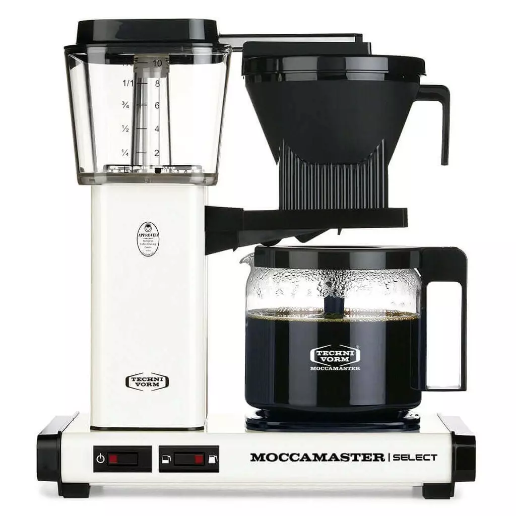 Moccamaster KBG Select Technivorm bílý překapávač na kávu.