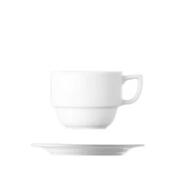 bílý šálek Diana na latte