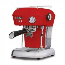 Pákový kávovar Ascaso Dream ONE v barvě Love Red s bojlerem z hliníku pro rychlý ohřev.