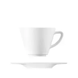 bílý šálek Pureline na latte