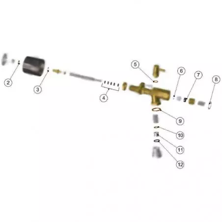 Parní tryska s těsněními na La Marzocco GB5.