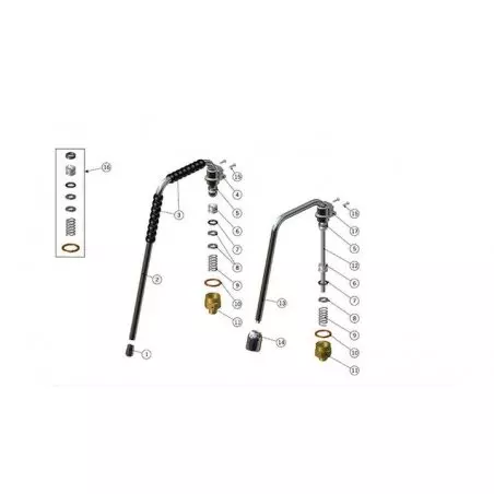 Kit pro kávovar La Marzocco Strada pro funkční páru.