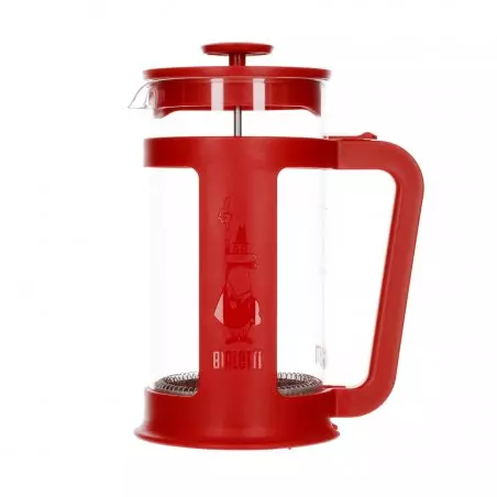 Červený French Press Smart o objemu 1000 ml od značky Bialetti.