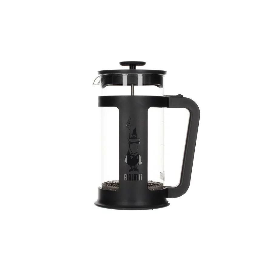 Bialetti French Press Smart s objemem 1000 ml černý pro přípravu kávy i čaje.