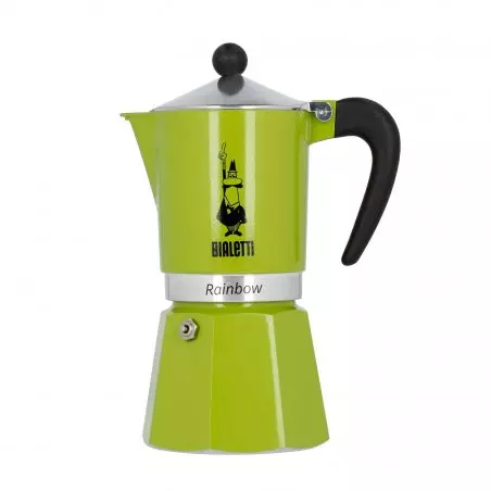 Bialetti Rainbow 6 v zelené barvě.