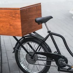 Pojízdná kavárna na kole – coffee bike zadní box