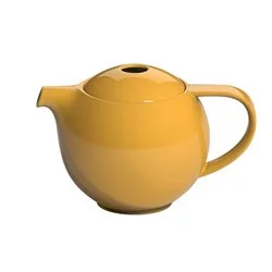 Porcelánový čajník a infuzér Loveramics Pro Tea v žluté barvě o objemu 600 ml, ideální pro servírování čaje.