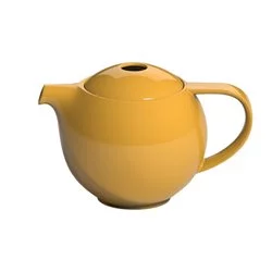 Konvice na čaj Loveramics Pro Tea ve žluté barvě s objemem 400 ml a integrovaným sítkem na čaj.