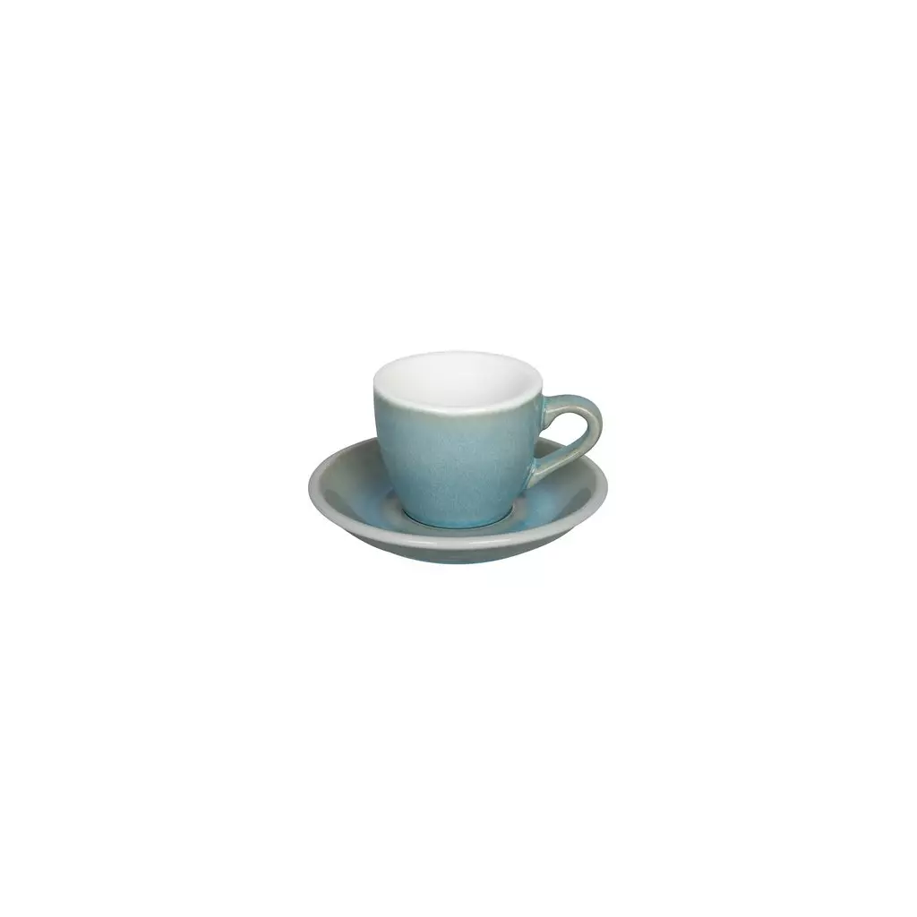 Loveramics Egg - Espresso 80 ml Cup and Saucer - Ice Blue