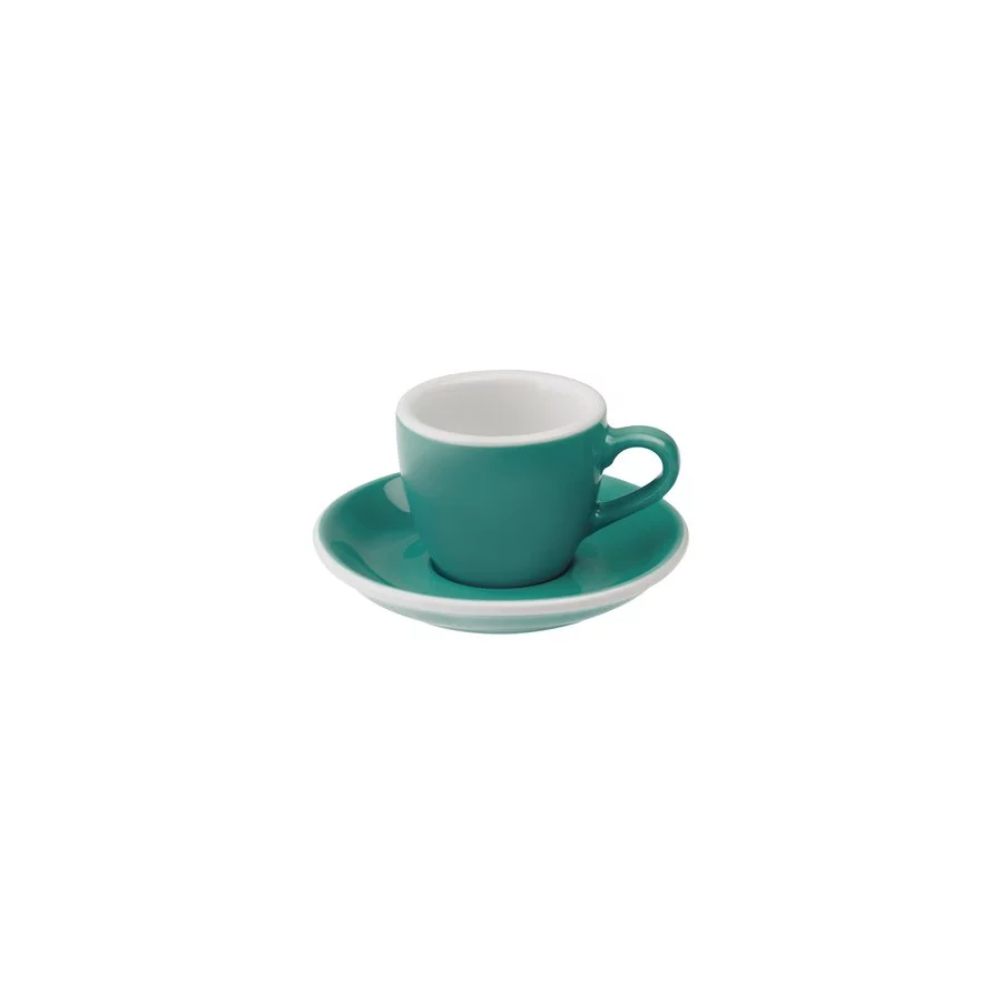 Loveramics Egg - Espresso 80 ml Cup and Saucer - Teal