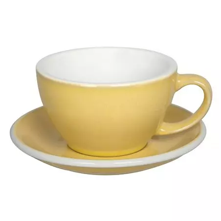 Loveramics Egg - Cafe Latte 300 ml Cup and Saucer - Butter Cup