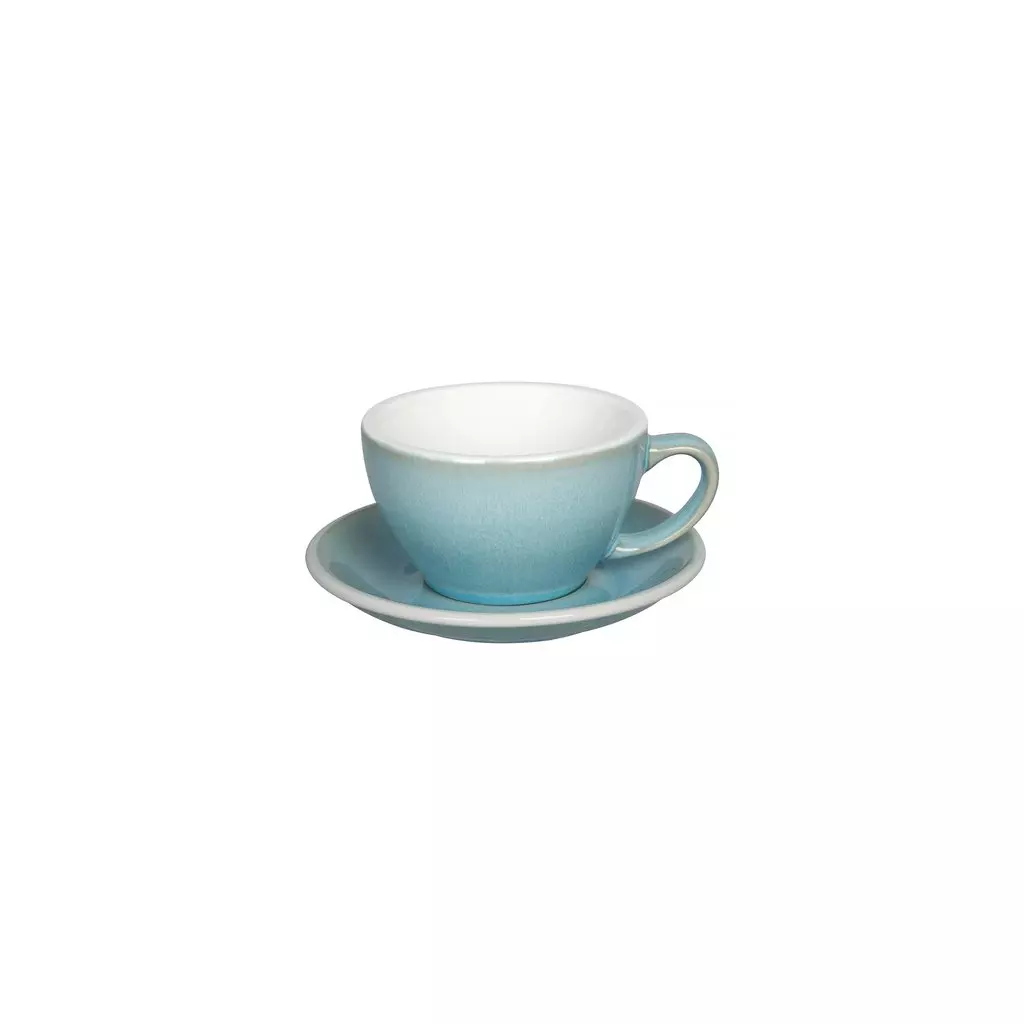 Loveramics Egg - Cafe Latte 300 ml Cup and Saucer - Ice Blue