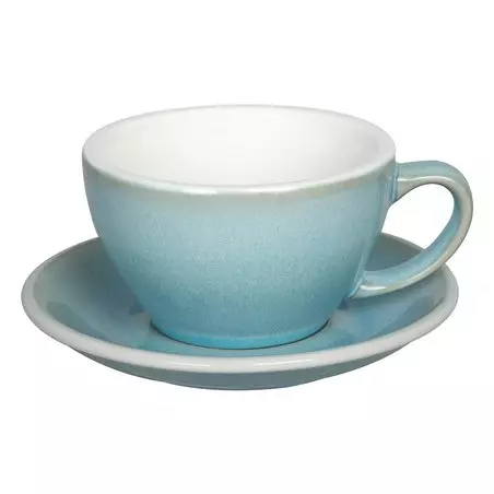 Loveramics Egg - Cafe Latte 300 ml Cup and Saucer - Ice Blue