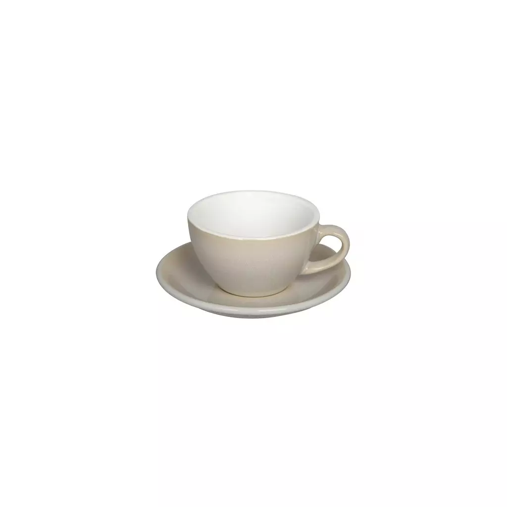 Loveramics Egg - Cappuccino 200 ml Cup and Saucer - Ivory