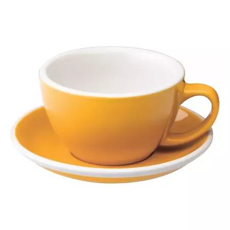 Loveramics Egg - Cafe Latte 300 ml Cup and Saucer - Yellow