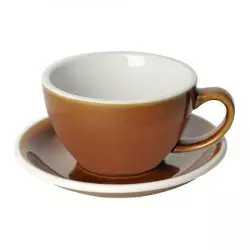 Šálek a podšálek Loveramics Egg - Cafe Latte o objemu 300 ml v karamelové barvě, vyrobený z kvalitního porcelánu. Šálek a podšálek Loveramics Egg - Cafe Latte o objemu 300 ml v karamelové barvě, vyrobený z kvalitního porcelánu.