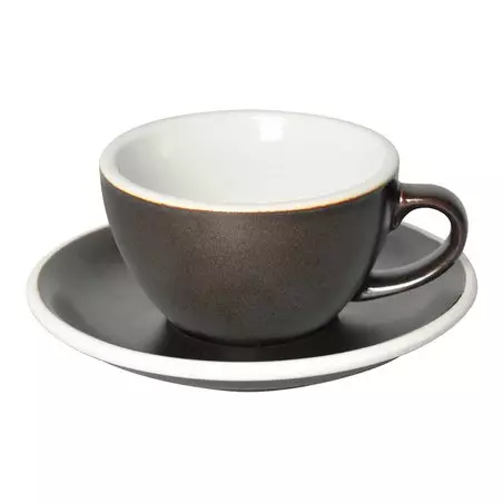 Loveramics Egg - Cappuccino 200 ml Cup and Saucer - Gunpowder