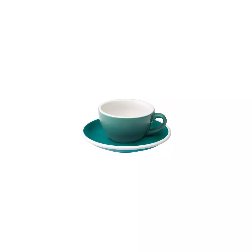 Loveramics Egg - Flat White 150 ml Cup and Saucer - Teal
