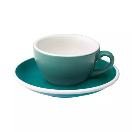 Loveramics Egg - Flat White 150 ml Cup and Saucer - Teal