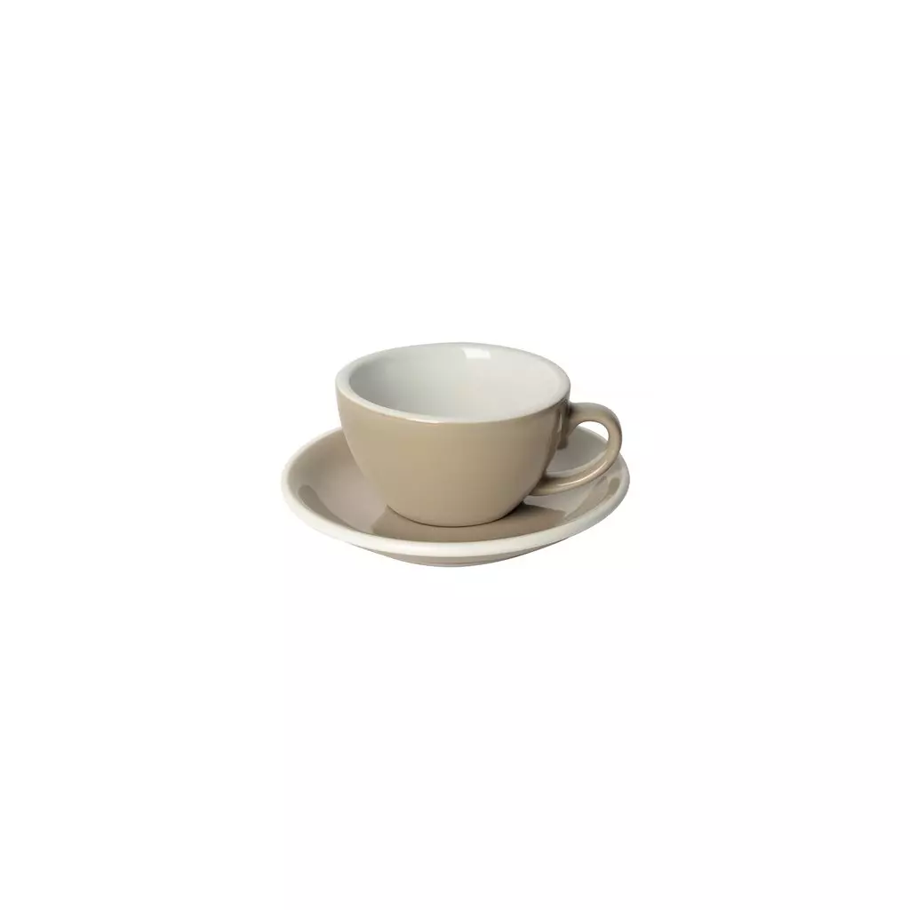 Loveramics Egg - Cappuccino 200 ml Cup and Saucer - Taupe