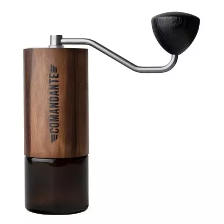 Ruční mlýnek na kávu Comandante C40 MK4 Nitro Liquid Amber.