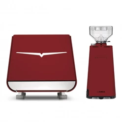 Profesionální pákový kávovar Victoria Arduino Eagle One Prima v barvě Cappellini Red, navržený pro stylovou přípravu espressa.