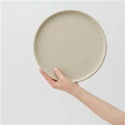 Béžový velký talíř Aoomi Iris Large Plate z kategorie servírování.