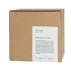 Modrá šálka na caffe latté Aoomi Kobe Mug A06 s objemem 200 ml.