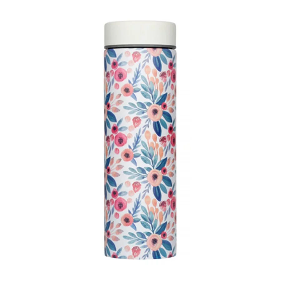 Termohrnek Asobu Le Baton Floral s objemem 500 ml, ideální pro cestování.