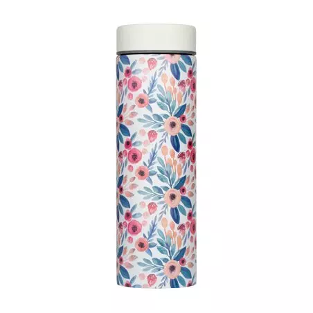 Termohrnek Asobu Le Baton Floral s objemem 500 ml, ideální pro cestování.