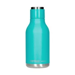 Termohrnek Asobu Urban Water Bottle v tyrkysové barvě s objemem 460 ml, ideální pro cestování.